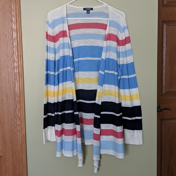 Chaps Sweaters - Lightweight Open Front Cardigan